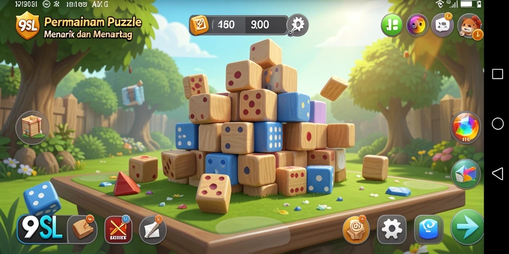 Gambaran gameplay seru dari 9SL yang menantang pemain.
