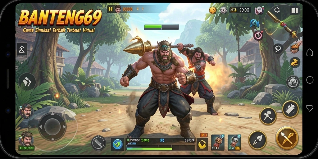 Tampilan gameplay BANTENG69 dengan grafis menawan dan interaksi mendalam.