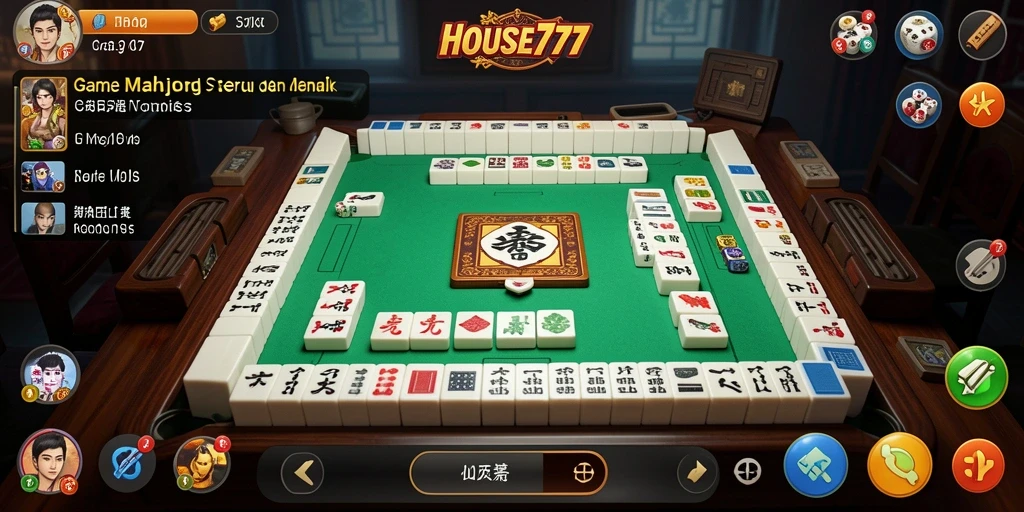 Gameplay menarik dari game Mahjong HOUSE777.