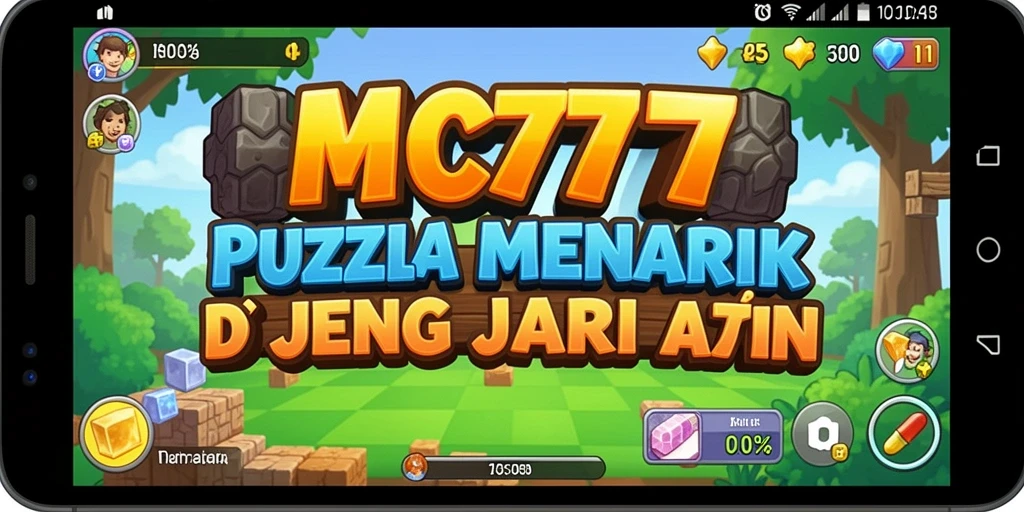 Tampilan menarik dari gameplay puzzle di MC777 yang menantang.