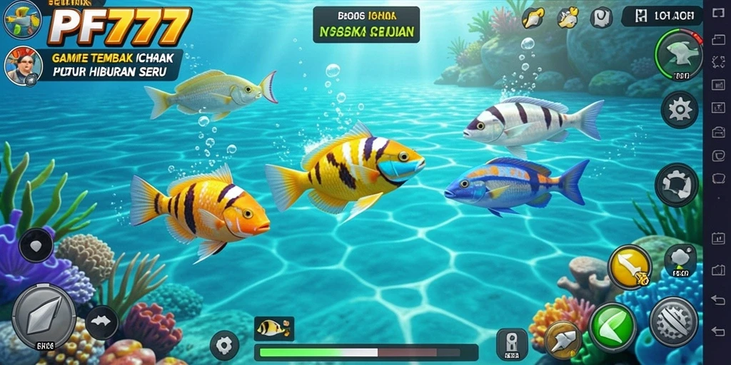 Tampak serunya gameplay Tembak Ikan di PF777.